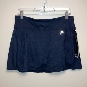 NWT Head Maritime Blue Heather Fresh Skort Athletic Skirt